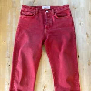 Jeanerica straight leg, button fly red ❤️ jeans